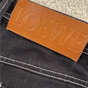 Loewe Y2K Dark Raw denim shorts😳🥳🥳❌❌